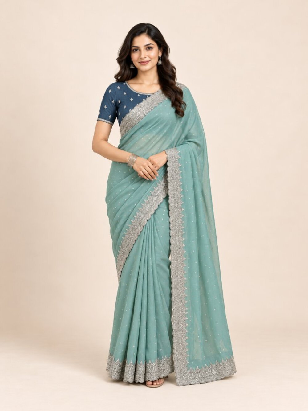 Traditional Wear Saree with Unstitched Blouse, Cultural Wear for Women